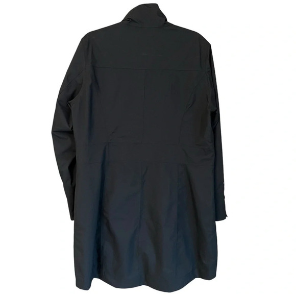 Eddie Bauer Women’s Eastsider Weatheredge Trench Coat Black Large Rain Layer - Picture 5 of 9